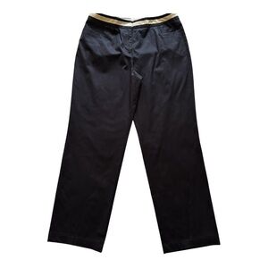 Talbots Women’s Black Pants with White Accent